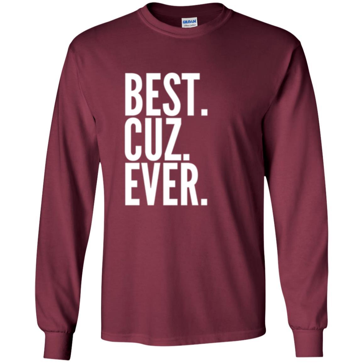 Family T-shirt Best Cuz Ever Maroon