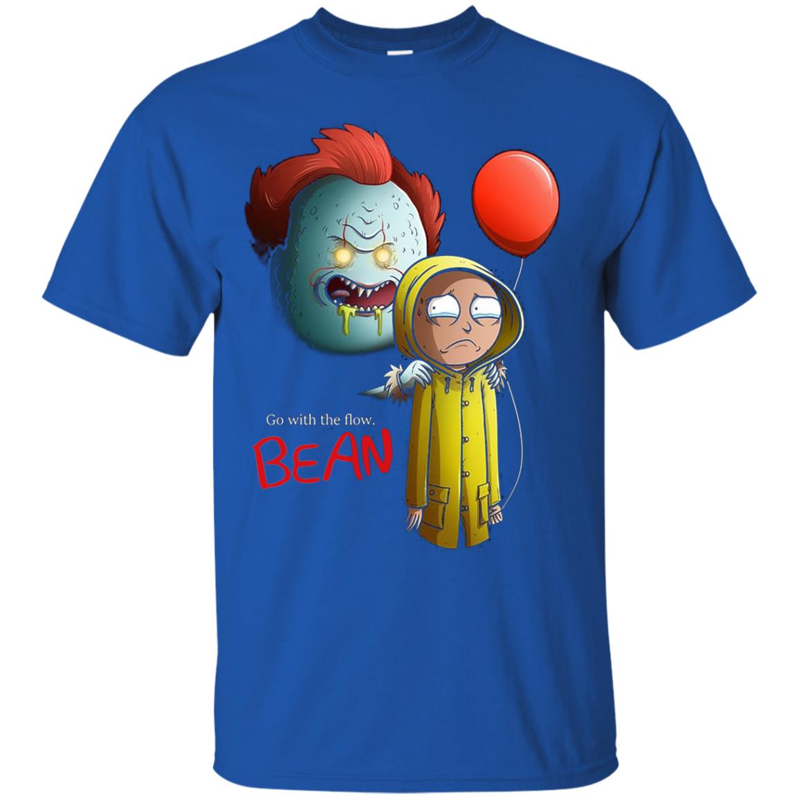Go With The Flow It And Bean Horror Movie Shirt Royal