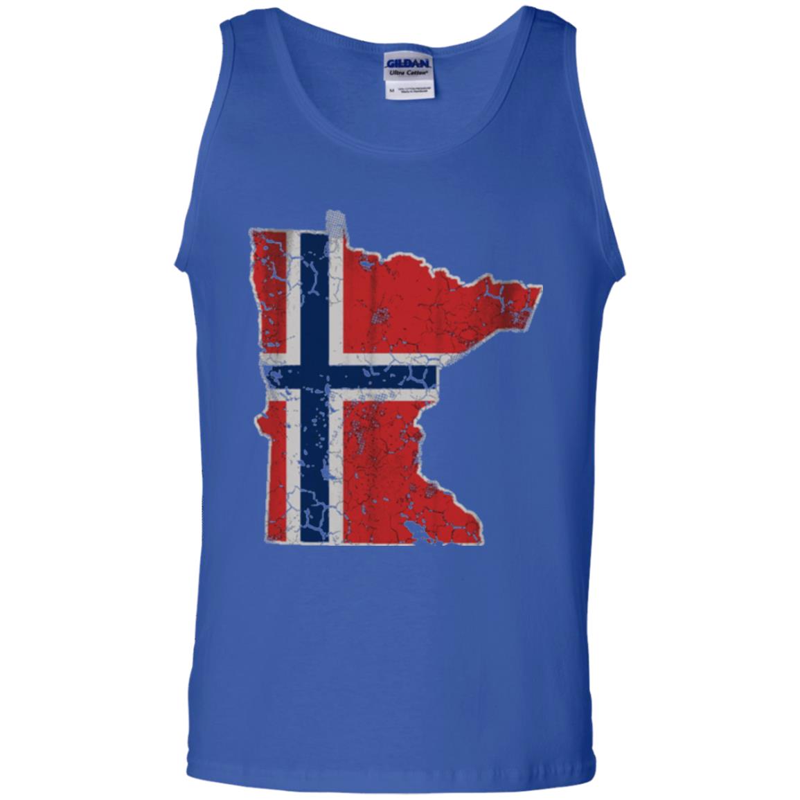 Minnesota Norwegian American Norge Norway Flag T-shirt Royal
