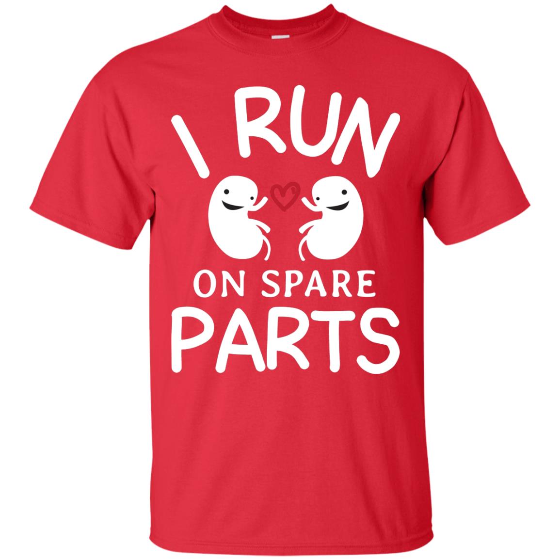 I Run On Spare Parts Kidney Donors Shirt Red