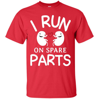 I Run On Spare Parts Kidney Donors Shirt Red