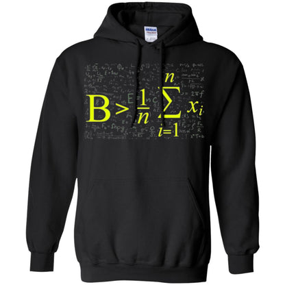 Be Greater Than Average Funny Math Lovers T-shirt Black