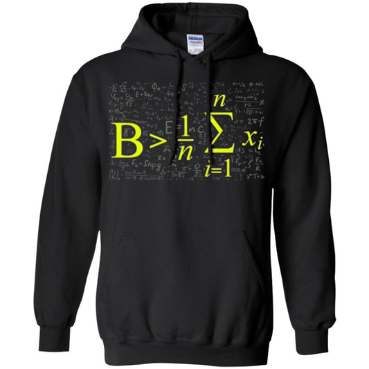 Be Greater Than Average Funny Math Lovers T-shirt Black
