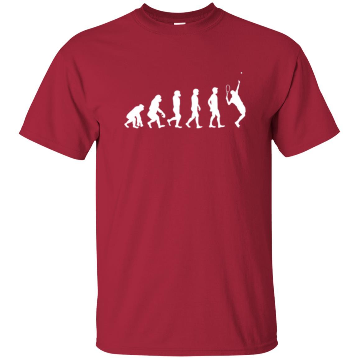 Evolution Of Tennis Player T-shirt Cardinal