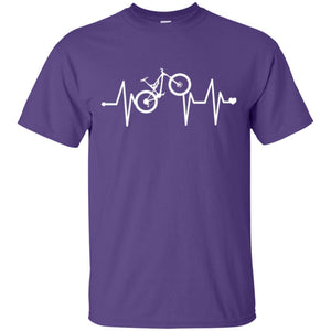 Mtb T-shirt Mountain Bike Heartbeat T-shirt