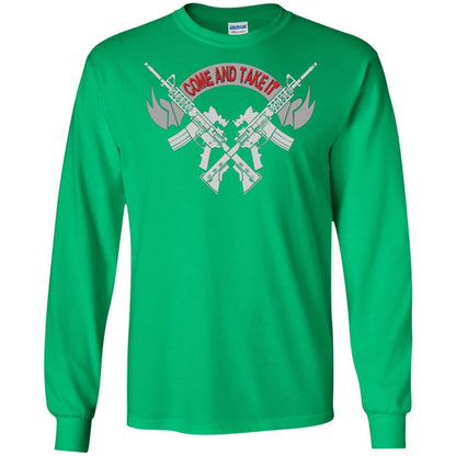 Military T-shirt Come And Take It Irish Green