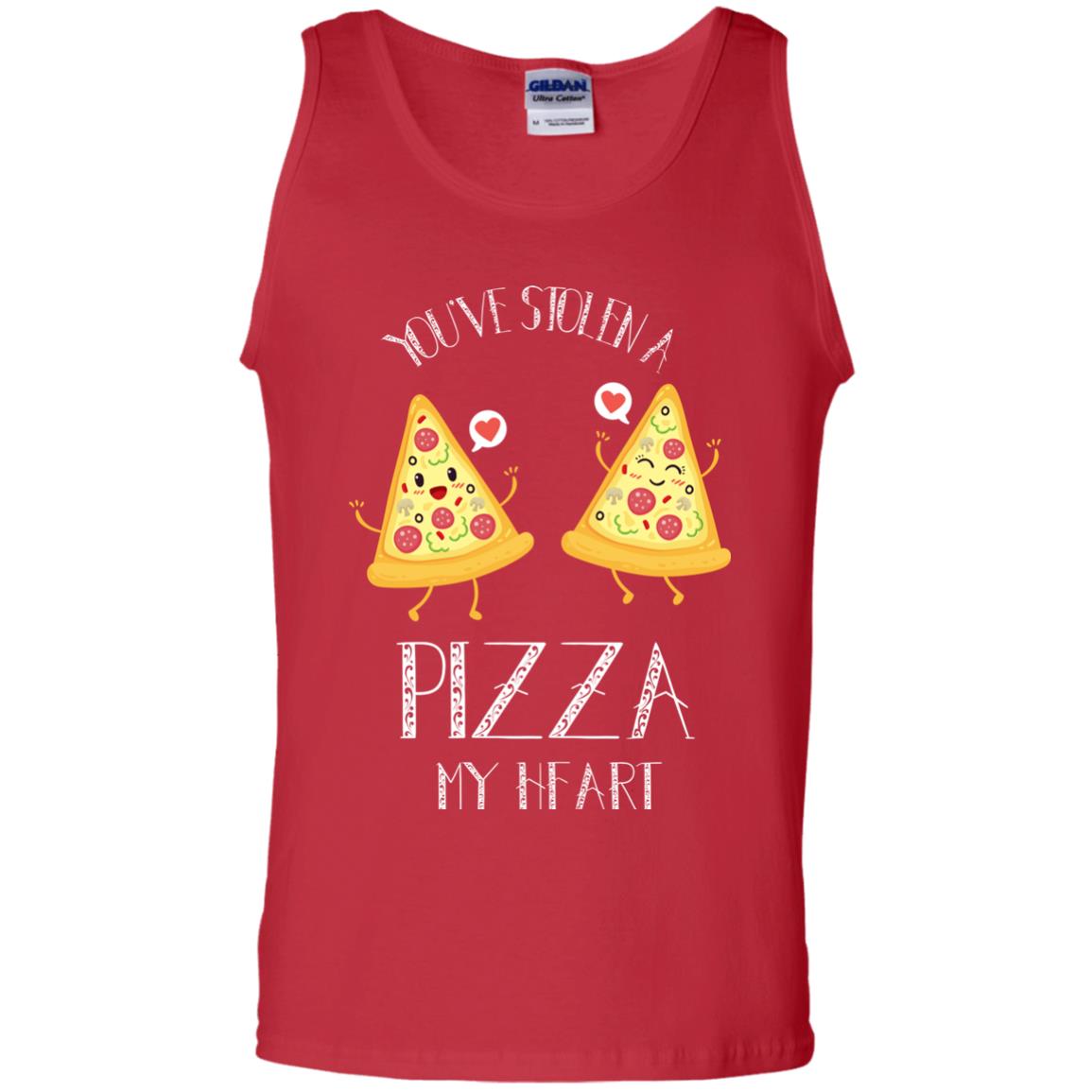 Pizza Lover T-shirt You've Stolen A Pizza My Heart Red