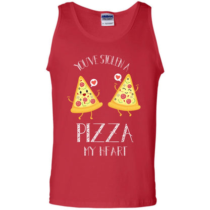 Pizza Lover T-shirt You've Stolen A Pizza My Heart Red