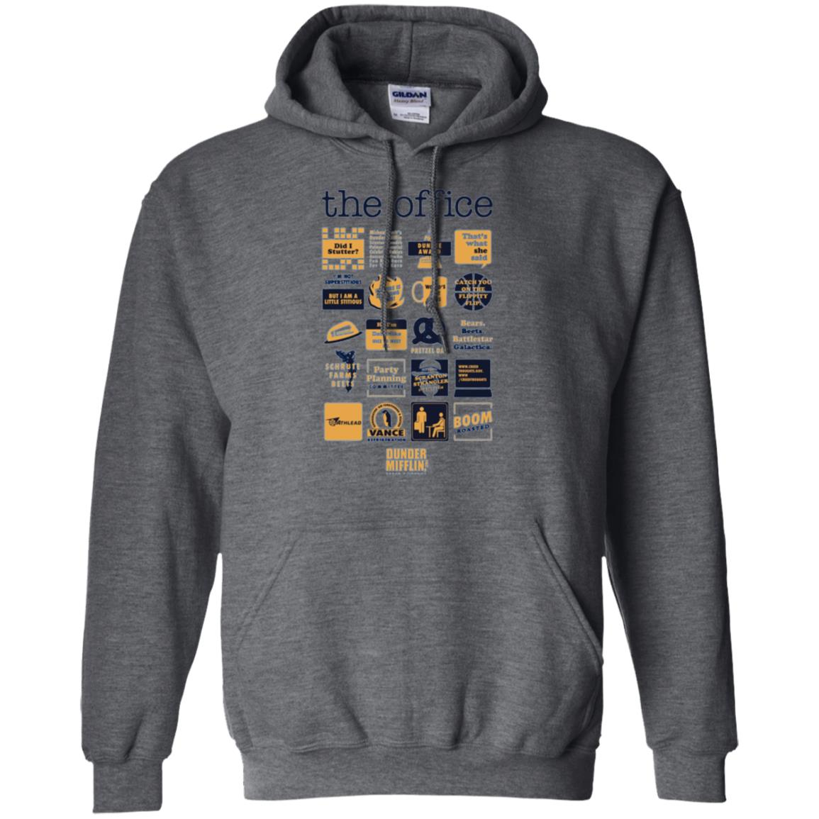The Office Quote Mash-up Funny Official T-shirt Dark Heather
