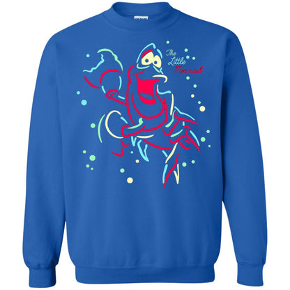 Disney Little Mermaid Neon Sebastian Graphic T-shirt Royal