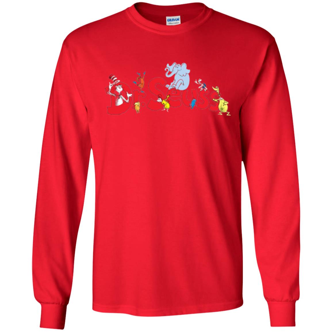 Dr. Seuss Family National Wear Red Day T-shirt Red