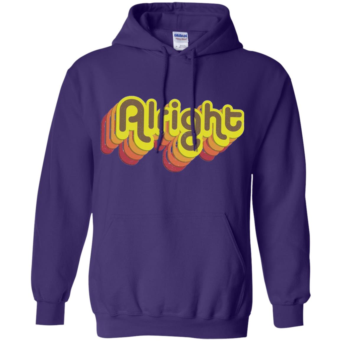 Alright Alright Shirt Funny Retro 70s Purple