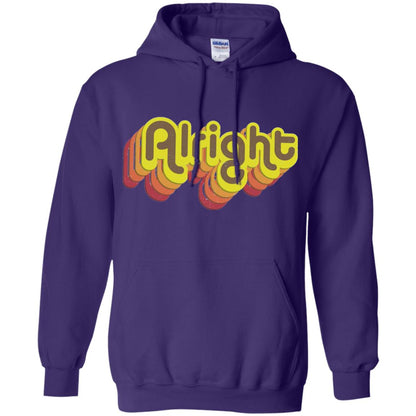 Alright Alright Shirt Funny Retro 70s Purple
