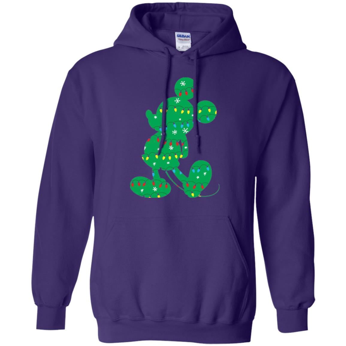 Christmas T-shirt Disney Mickey Mouse Fairy Lights Purple