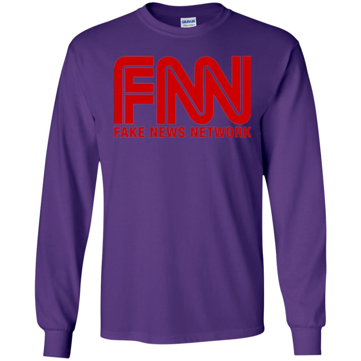 Anti Trump T-shirt Fnn Fake News Network T-shirt Purple