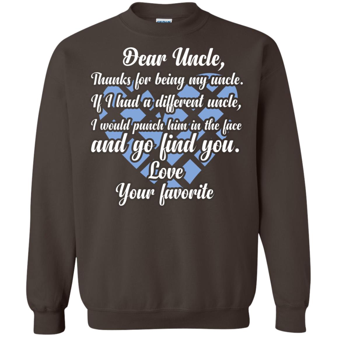 Dear Unclethank For Being My Uncle Family T-shirt Dark Chocolate