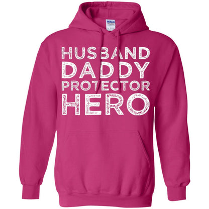 Husband Daddy Protector Hero T-shirt Heliconia
