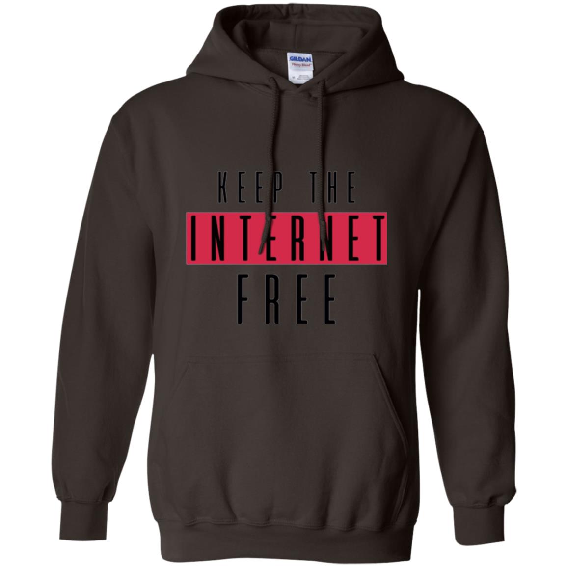 Keep The Internet Free T-shirt Dark Chocolate