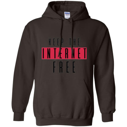 Keep The Internet Free T-shirt Dark Chocolate