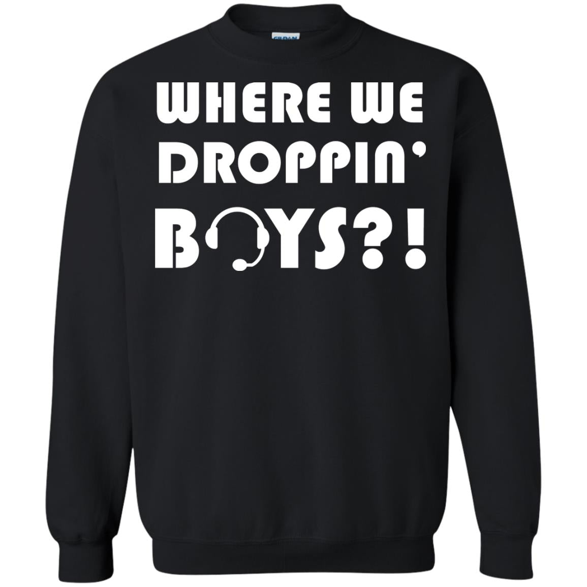 Where We Dropping Boys Gamer Shirt Black
