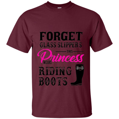 Forget Glass Slippers Princess Wears Riding Boots Maroon
