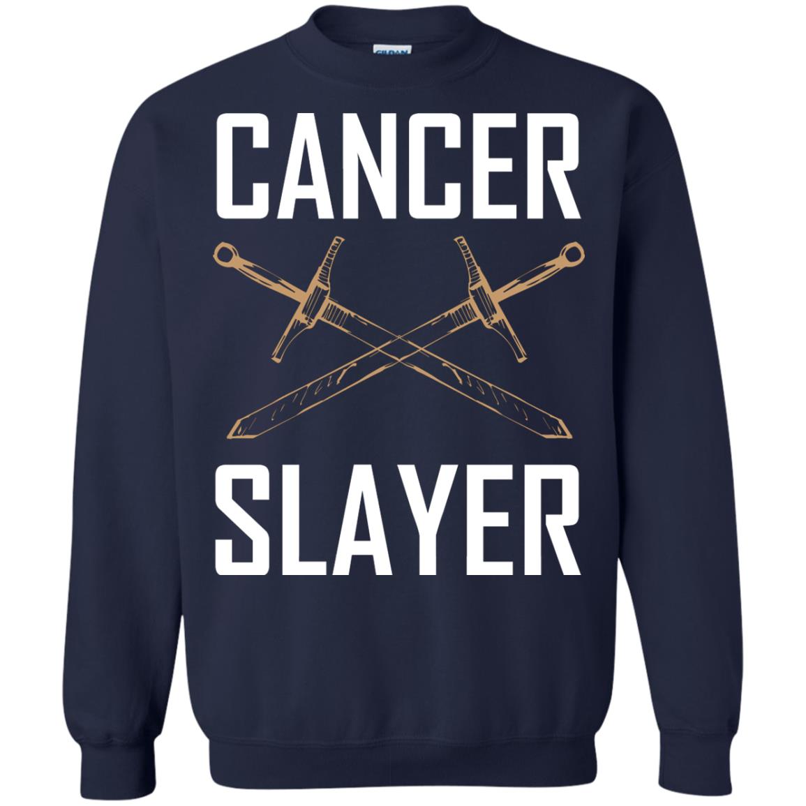 Cancer Slayer Cancer Survivor Shirt Navy