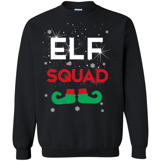 Christmas T-shirt Elf Squad Black