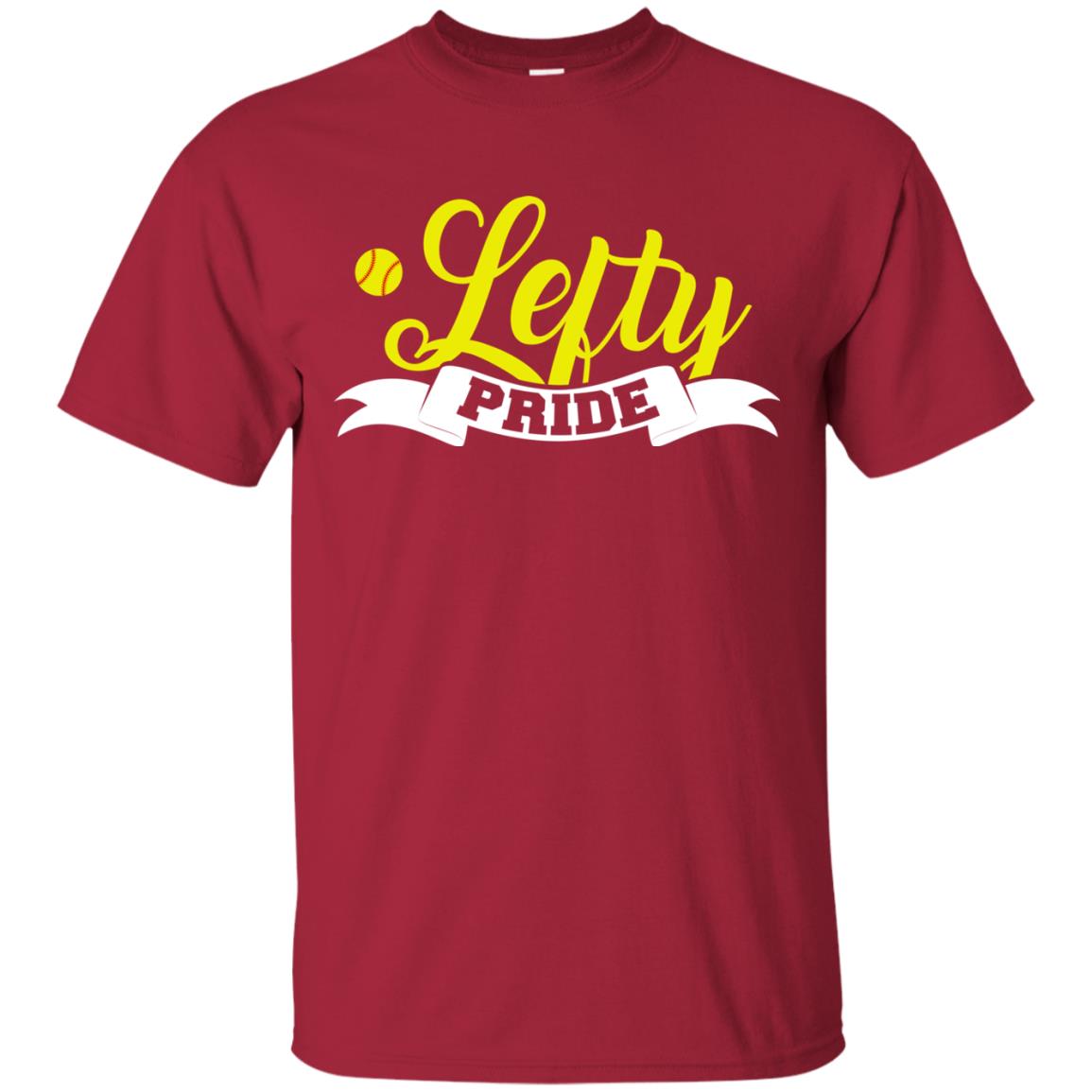 Lefty Pride Softball Shirt Cardinal