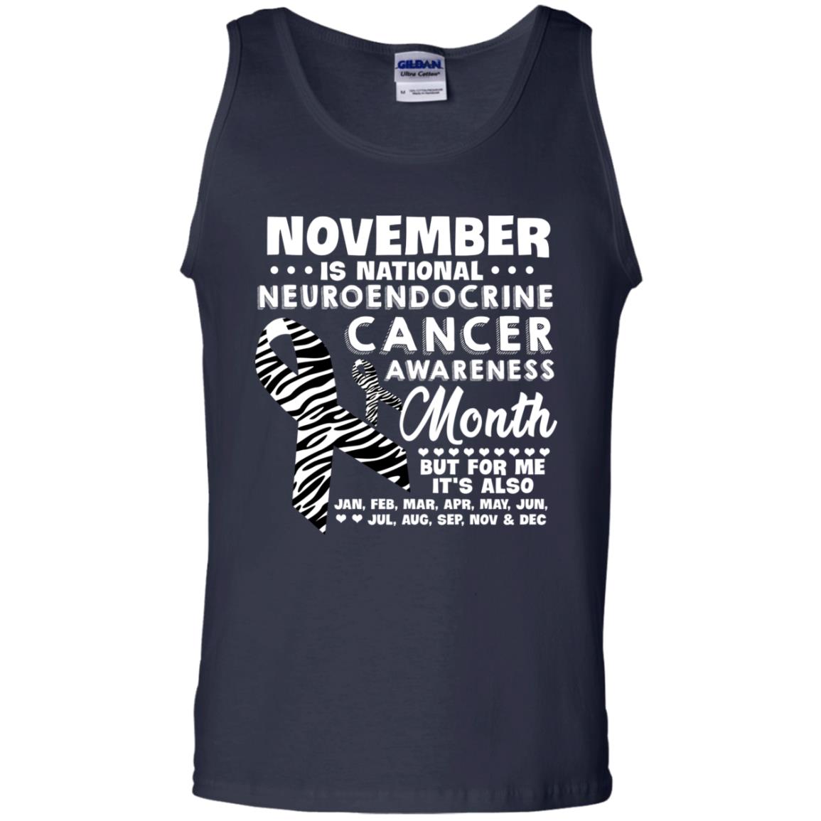 November Is National Neuroendocrine Cancer Awareness Month But For Me It's Also 12 Months Shirt Navy