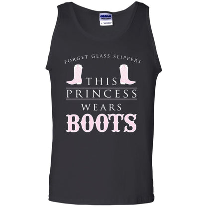 Forget Glass Slippers This Princess Wears Boots T-shirt Black