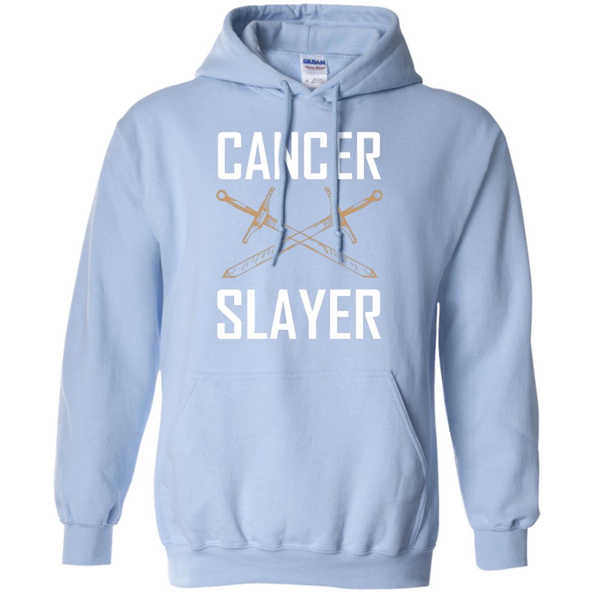 Cancer Slayer Cancer Survivor Shirt Light Blue