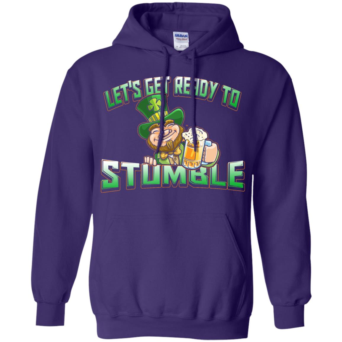 St.patrick_s Day T-shirt Let_s Get Ready To Stumble Purple