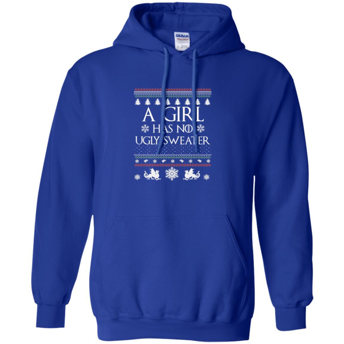 Christmas T-shirt Girl Has No Ugly Sweater Royal