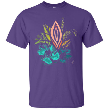 Vagina Tropical T-shirt Purple