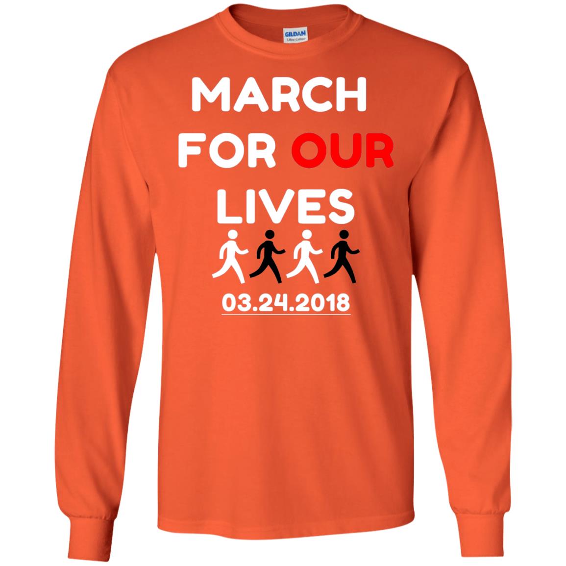 March For Our Lives Gun Control T-shirt Orange