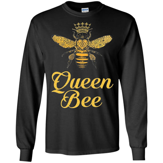 Bee Lover T-shirt Queen Bee Crown T-shirt Black