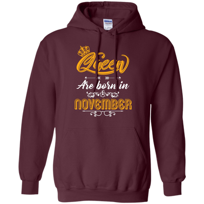 Brithday T-Shirt Queen Are Born In November Maroon
