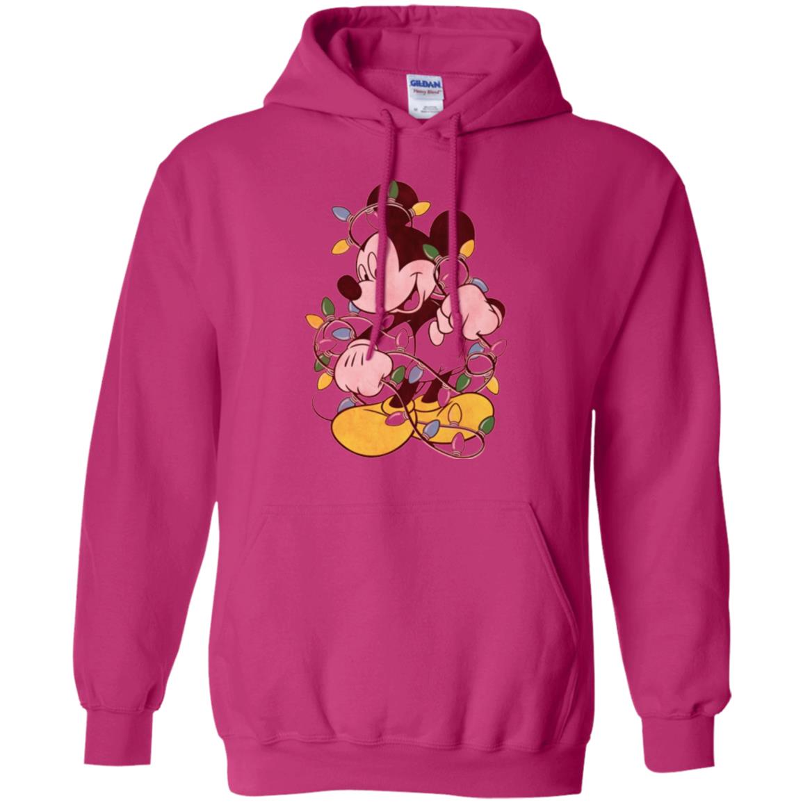 Christmas Lights T-shirt Disney Mickey Mouse Heliconia