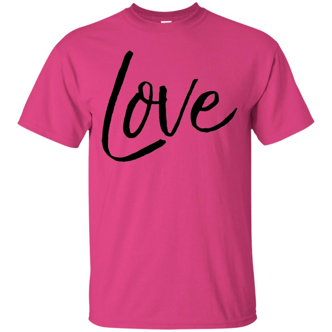 Black Love T-shirt Valentine_s Day Heliconia