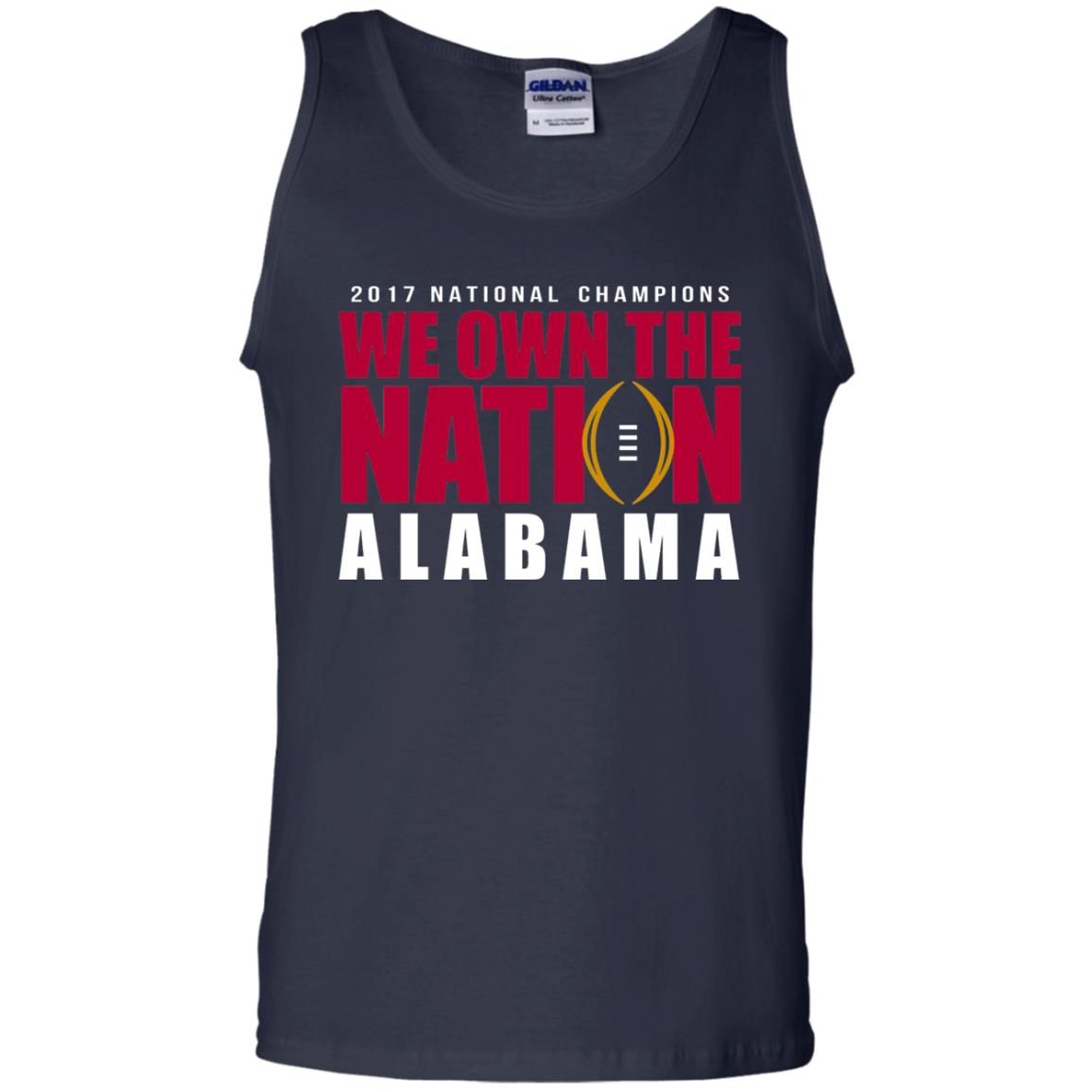 Football T-shirt 2017 National Champions We Own The Nation Alabama Navy