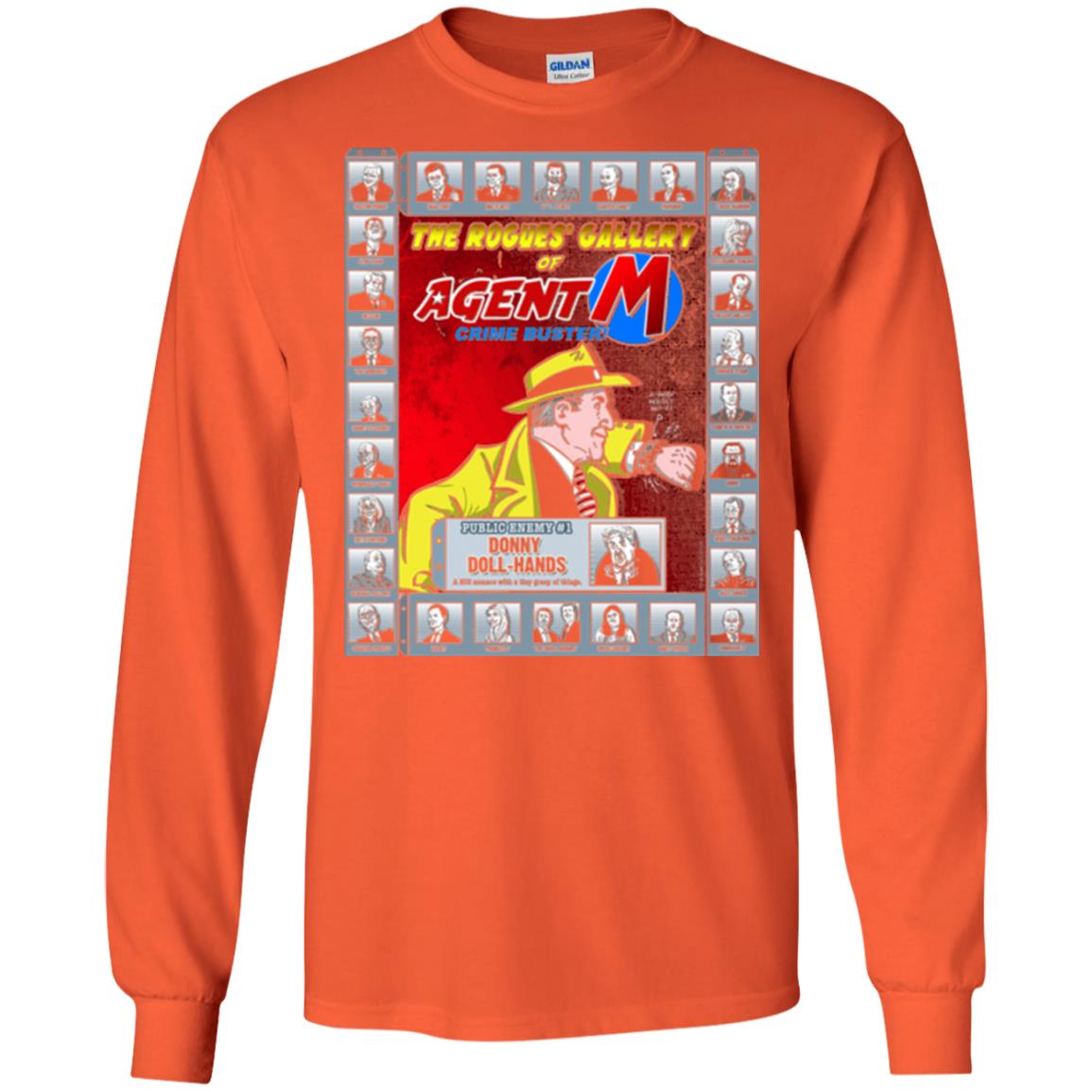 The Rogues' Gallery Of Agent M T-shirt Orange