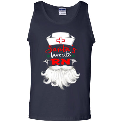 Santa's Favorite Rn Nursing Idea Shirt Navy
