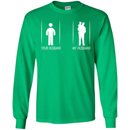 Your Husband My Husband With Baby Wife Shirt Irish Green