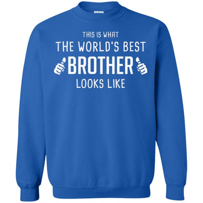 Brother T-shirt This Is What The Worlds Best Brother Looks Like Royal