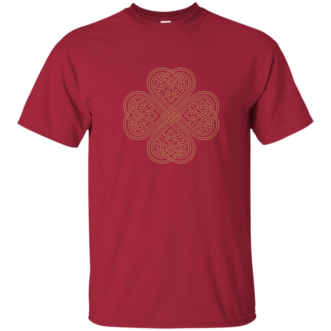 Irish Celtic Gold Knot Patricks Day Shirt Cardinal