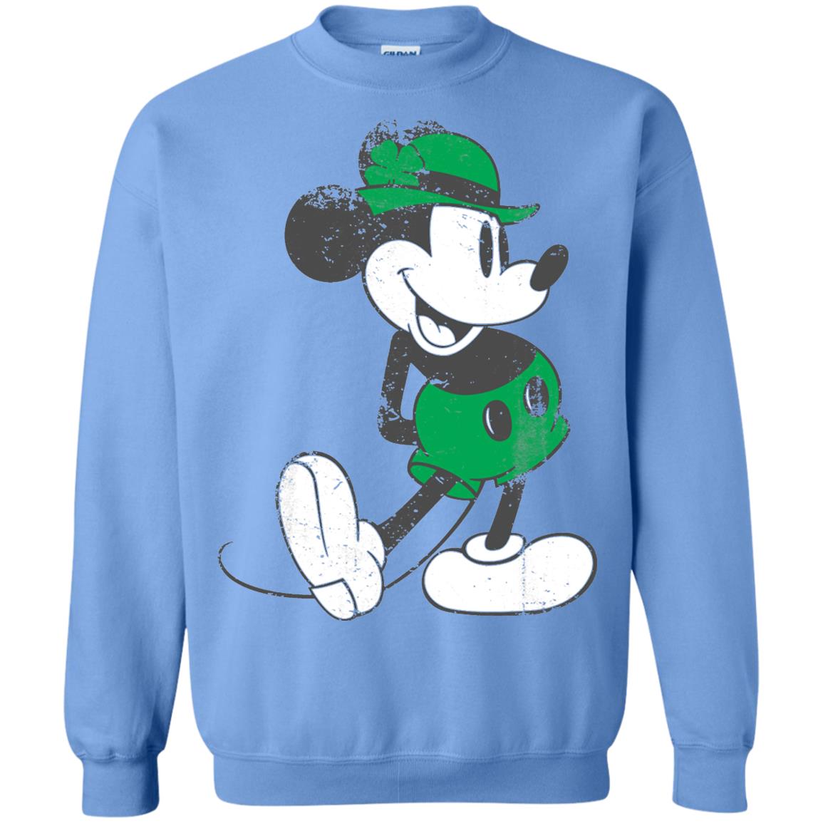 Mickey Mouse St. Patrick_s Day T-shirt Carolina Blue