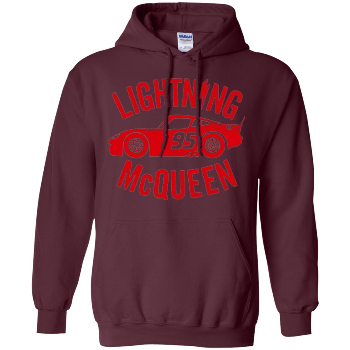 Pixar Cars Lightning 95 Mcqueen Vintage Graphic T-shirt Maroon