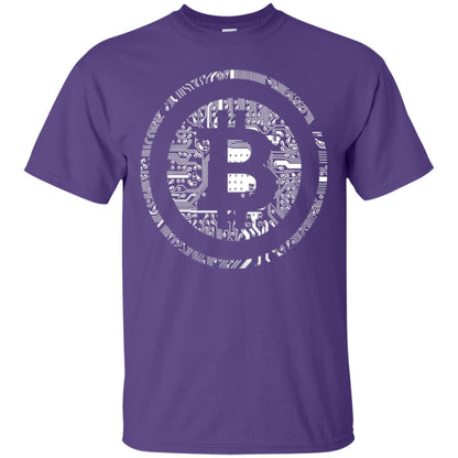 Crypto Currency Traders Bitcoin T-shirt Purple
