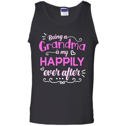 Being A Grandma Is My Happily Ever After Grandmom Shirt Black