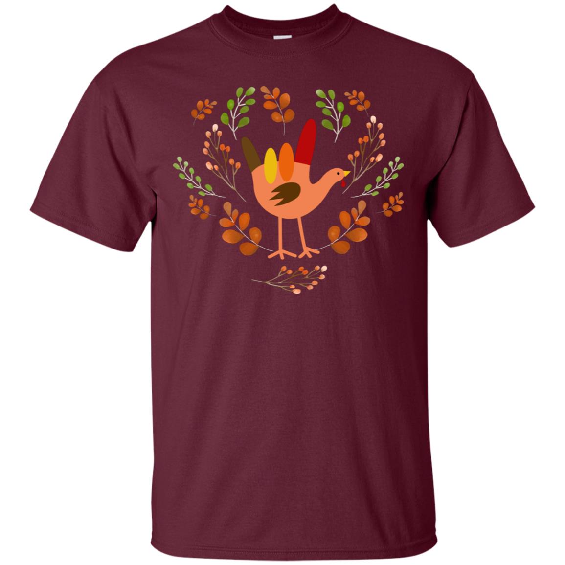 Rocknroll Sign Turkey Thanksgiving Gift Shirt For Mens Or Womens Maroon